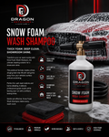 Dragon Detailors Snow Foam Wash Shampoo | High Foam pH Neutral Car Wash Shampoo
